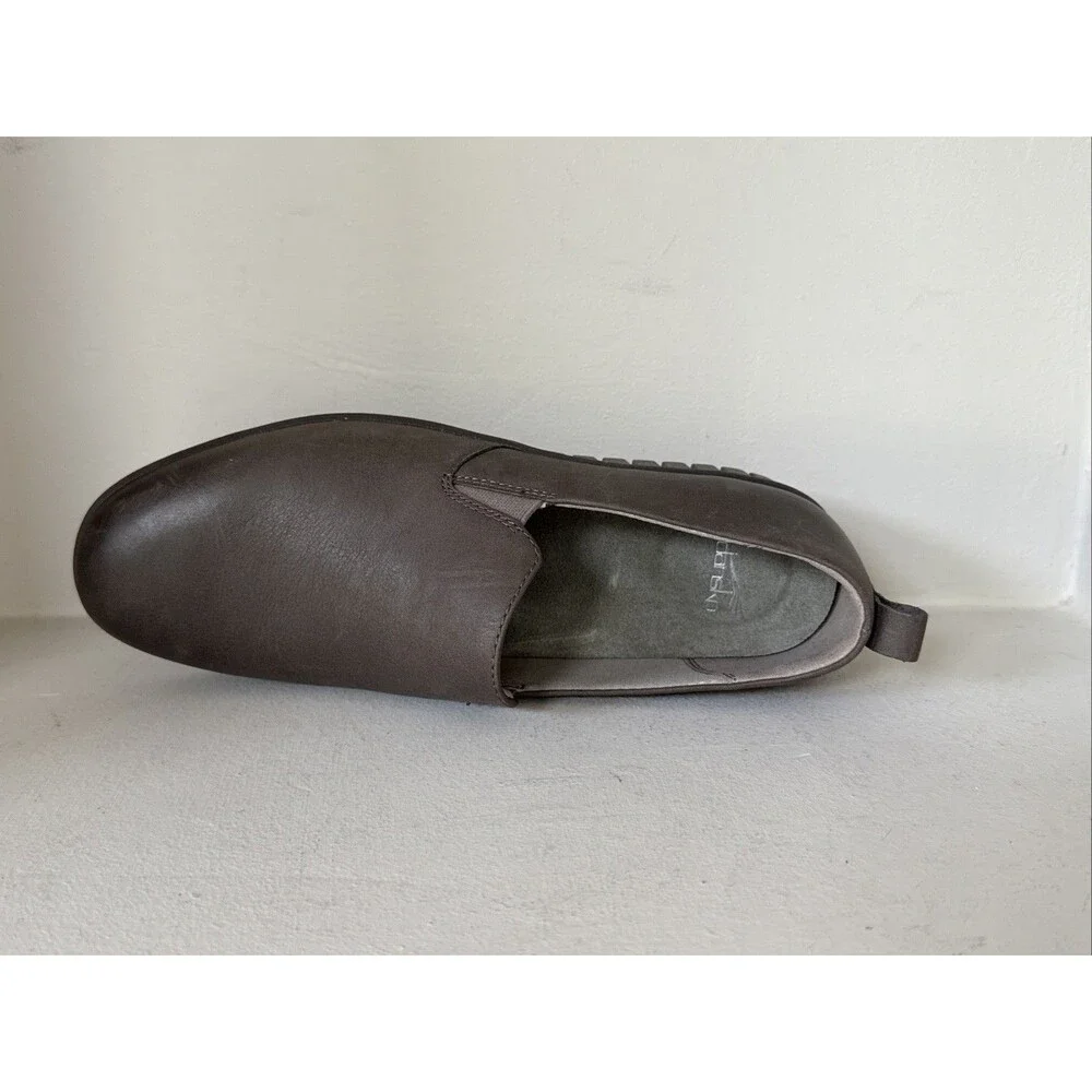 New Dansko Z7171 Womens Linley Grey Burnished Slip-On Shoes EU 38 US 7.5-8 US